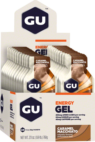 GU Energy Gel Caramel Macchiato Box of 24
