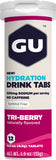 GU Hydration Drink Tabs Triberry Box of 8 Tubes