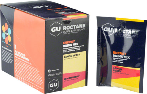 GU Roctane Energy Drink Mix Lemon Berry Box of 10