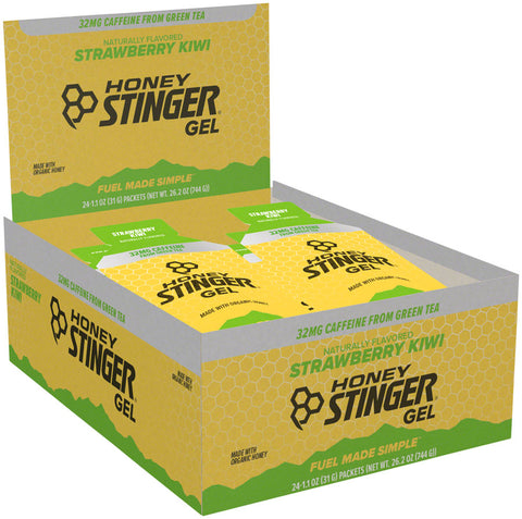 Honey Stinger Organic Energy Gel KiwiStrawberry with Caffeine Box of 24