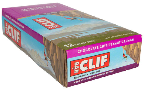 Clif Bar Original Chocolate Chip Peanut Crunch Box of 12