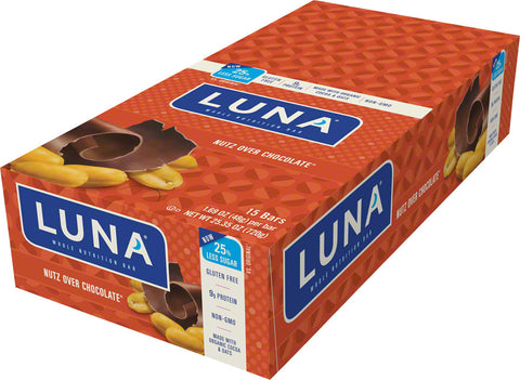 Clif Luna Bar: Nutz Over Chocolate Box of 15