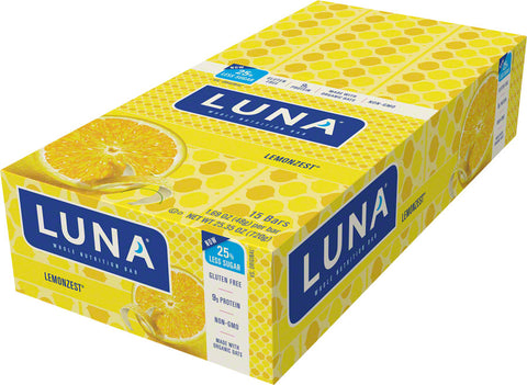 Clif Luna Bar Lemon Zest Box of 15