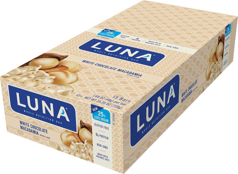 Clif Luna Bar White Chocolate Macadamia Box of 15