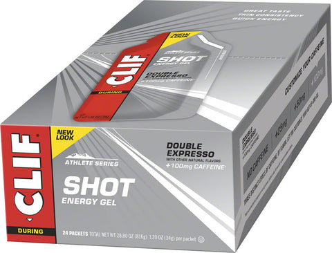 Clif Shot Gel Double Espresso Turbo with Caffeine 24Pack