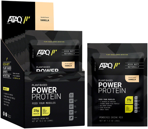 ATAQ by MODe Plant Based Protein Mix Vanilla Box of 8 Single Serving Packets