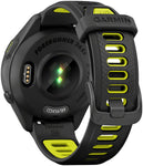 Forerunner 265S  Black Bezel and Case with Black Amp Yellow Silicone Band