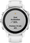 Garmin Fenix 6S GPS Watch Silver/White