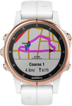Garmin Fenix 5S Plus Sapphire GPS Watch Rose Gold/White