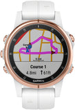 Garmin Fenix 5S Plus Sapphire GPS Watch Rose Gold/White