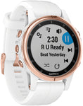 Garmin Fenix 5S Plus Sapphire GPS Watch Rose Gold/White
