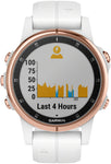 Garmin Fenix 5S Plus Sapphire GPS Watch Rose Gold/White