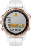 Garmin Fenix 5S Plus Sapphire GPS Watch Rose Gold/White