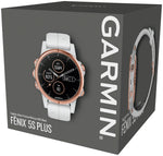 Garmin Fenix 5S Plus Sapphire GPS Watch Rose Gold/White
