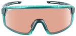 Optic Nerve Fixie Max Sunglasses Matte Aluminum Crystal Turquoise Lens Rim