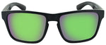 Optic Nerve Rumble Sunglasses Matte Black Polarized SMoke Lens with Green