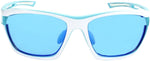 Optic Nerve Cassette Sunglasses Powder Blue/White with SMoke Ice Blue Mirror