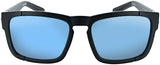 Optic Nerve Vettron Sunglasses Matte Black with SMoke Ice Blue Mirror Lens and