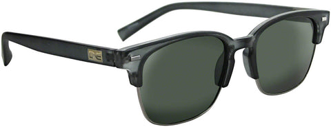 ONE Sanibel Polarized Sunglasses Matte Crystal GRAY with Polarized SMoke Lens