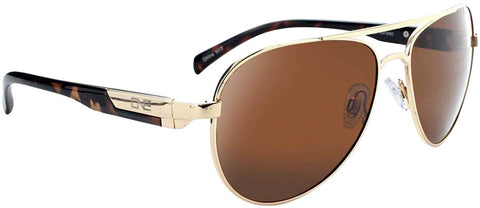 ONE Cadet Polarized Sunglasses Gold with Polarized Brown Lens