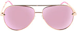 ONE by Optic Nerve Retroport Sunglasses - Rose Gold Polarized Smoke Lens with