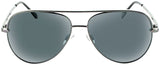 ONE by Optic Nerve Retroport Sunglasses - Shiny Gunmetal Polarized Smoke