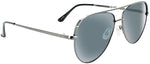 ONE by Optic Nerve Retroport Sunglasses - Shiny Gunmetal Polarized Smoke