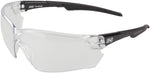 Optic Nerve Safety Glasses Clear Lens Black Frame