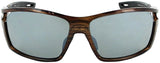 Optic Nerve Primer Sunglasses Shiny Dark Driftwood Demi with Polarized SMoke