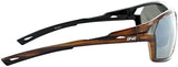 Optic Nerve Primer Sunglasses Shiny Dark Driftwood Demi with Polarized SMoke