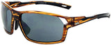 Optic Nerve Primer Sunglasses Shiny Dark Driftwood Demi with Polarized SMoke