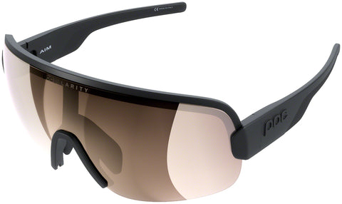 POC AIM Sunglasses Uranium Black Brown/SilverMirror Lens