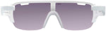 POC Do Half Blade Sunglasses Hydrogen White Violet/SilverMirror Lens