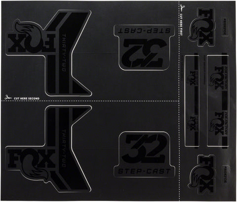 FOX Decal Kit for 32 Step-Cast Forks Stealth