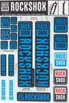 RockShox Decal Kit 30/32mm Blue