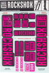 RockShox Decal Kit 35mm Dual Crown Magenta