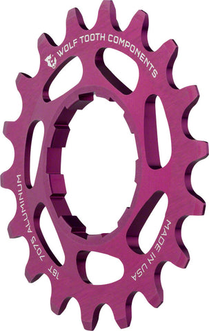 Wolf Tooth Single Speed Aluminum Cog 18T Compatible with 3/32 Chains