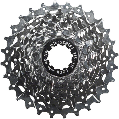 microSHIFT H11 Cassette 11 Speed 1128t Silver Chrome Plated