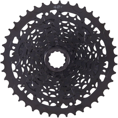 microSHIFT ADVENT Cassette 9 Speed 1142t Black ED Coated Alloy Large Cog