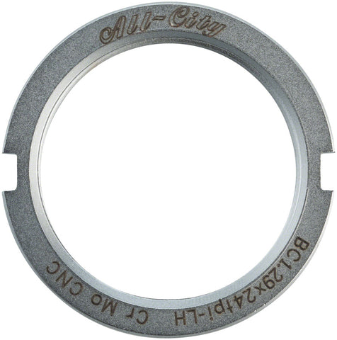 All City Track Lockring Chromoly Silver