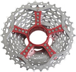 SRAM PG990 Cassette 9 Speed 1132t Silver With Red Spider