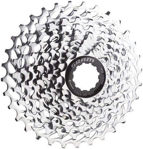 SRAM PG1050 Cassette 10 Speed 1132t Silver