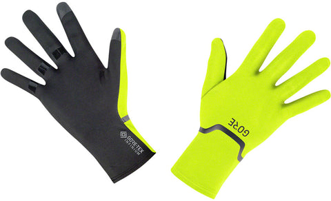 GORE M GORE-TEX INFINIUM Stretch Gloves - Yellow/Black Full Finger Medium