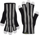 CycleAware Reflect+ HiVis Reflective Gloves Black/Stripes Full Finger