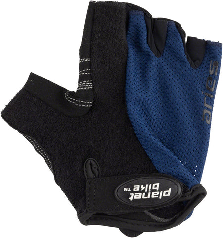 Planet Bike Aries Gloves Black/Blue Short Finger