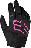 Fox Racing Kids Dirtpaw Gloves - Black/Pink Full Finger Children's K-Small