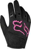 Fox Racing Kids Dirtpaw Gloves - Black/Pink Full Finger Children's K-Small