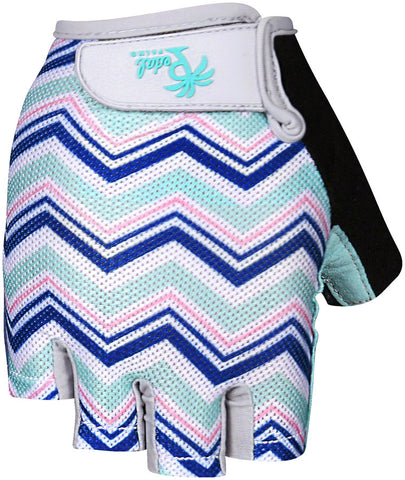 Pedal Palms Zig Zag Gloves - Multi-Color Short Finger X-Large