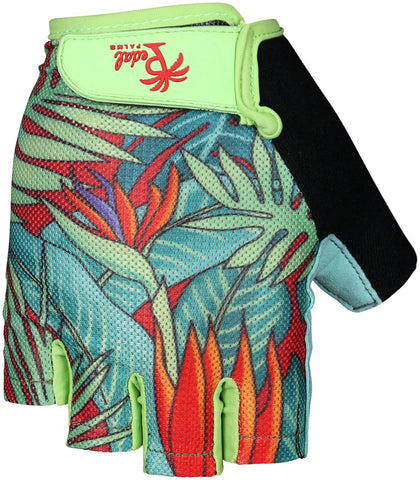 Pedal Palms Bird of Paradise Gloves - Multi-Color Short Finger Large