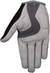 Pedal Palms Greyscale Gloves - Gray Full Finger Large